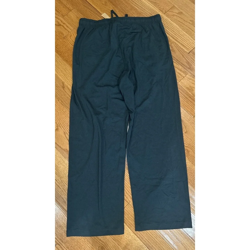 SKIMS Men's Jersey Lounge Straigh Leg Lounge Pants Large Forest Green NEW
